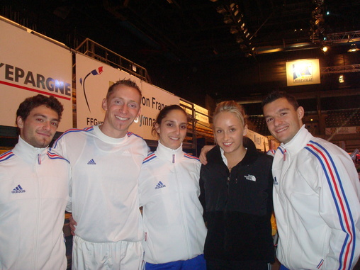 Morgan, Julien, Aurélie et Nicolas en compagnie de Nastia Liukin, championne olympique! Morgan, Julien, Aurélie et Nicolas en compagnie de Nastia Liukin, championne olympique!