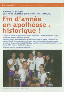Les gymnastes aixois à la "une" de la revue de la fédération française de Gymnastique! Les gymnastes aixois à la "une" de la revue de la fédération française de Gymnastique!