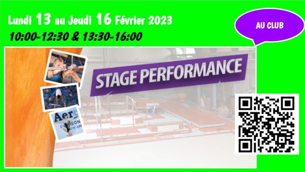 Stage Performence Février 2023