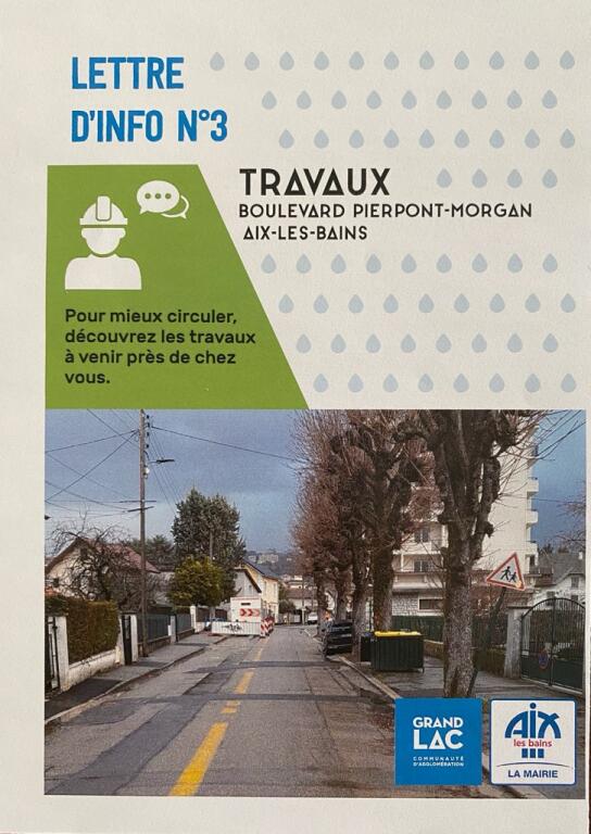 Travaux Boulevard Pierpont Morgan