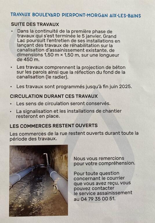 Travaux Boulevard Pierpont Morgan