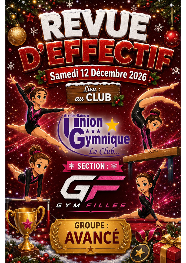 Revue d'effectif Fille (Avancé)