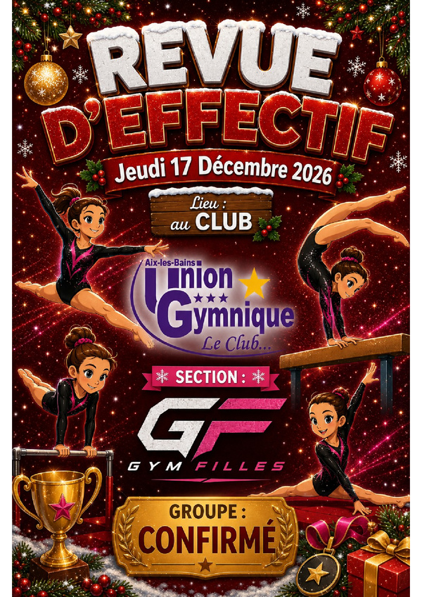 Revue d'effectif Fille (Confirmé)