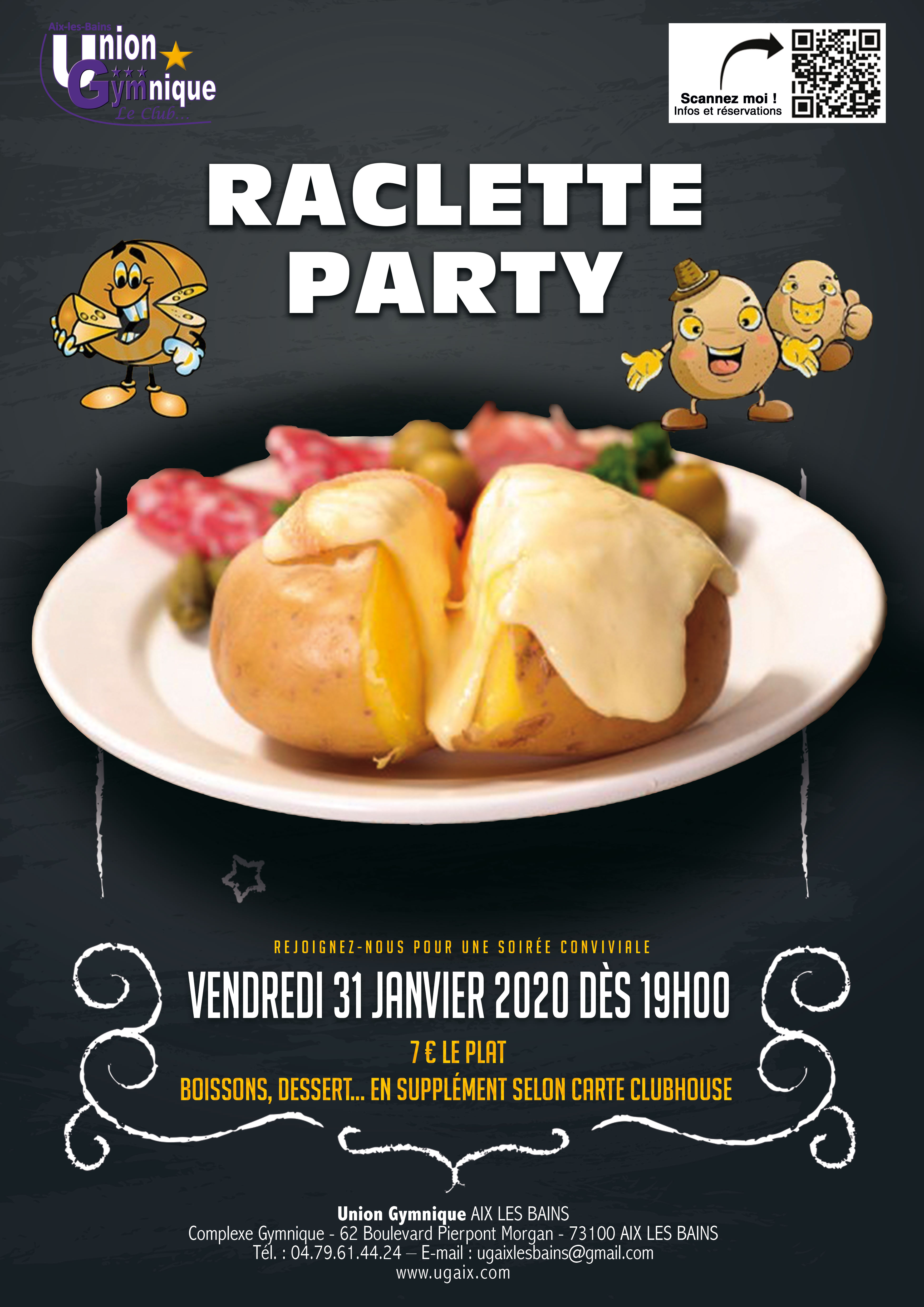 Raclette Party Vendredi 31 Janvier Raclette Party Vendredi 31 Janvier