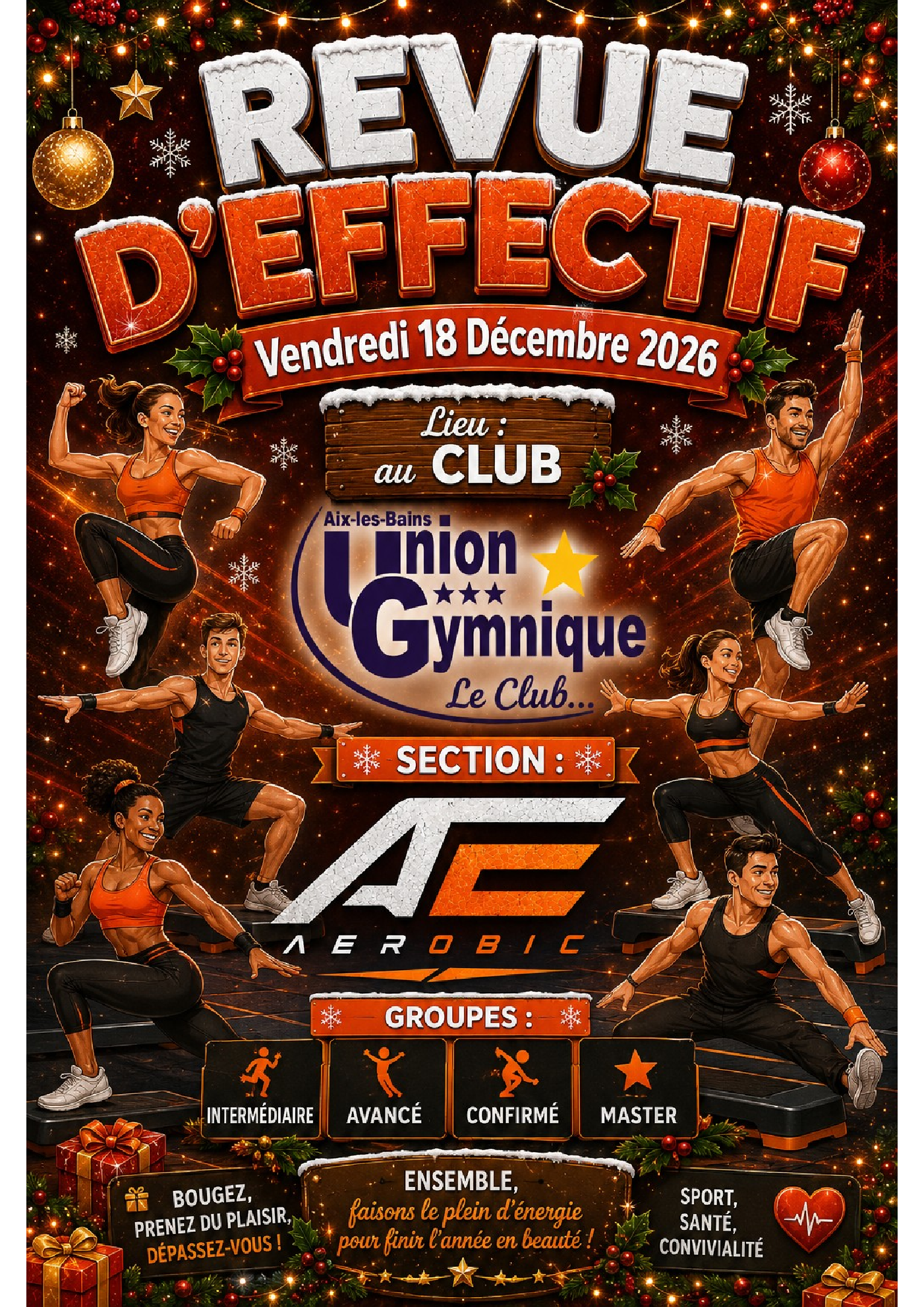Revue d'effectif Aérobic
